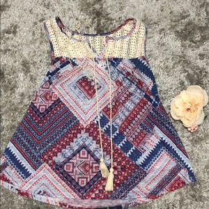 Red white and blue tank top